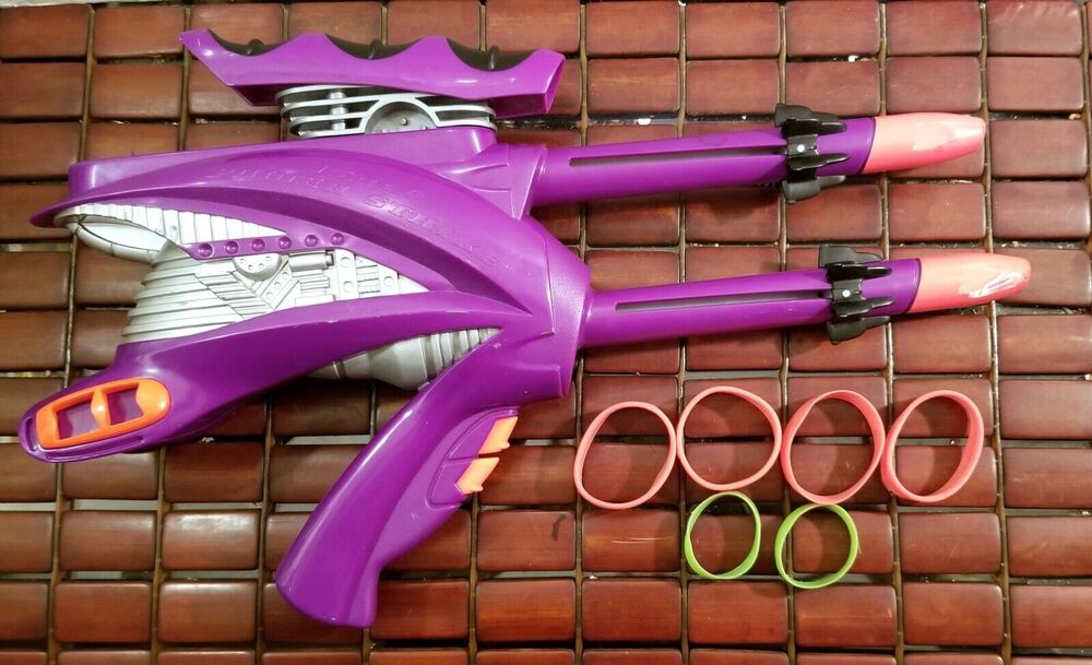 1999 Vintage Koosh Purple Vortex Power Strike Ring Blaster & 6 Rings